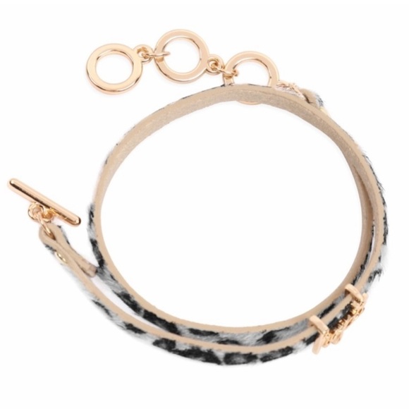 New with Tags Gray Animal Print "Hope" Bracelet - Picture 3 of 6